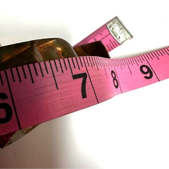 Geometric copper cuff bracelet - Picture 10 of 10